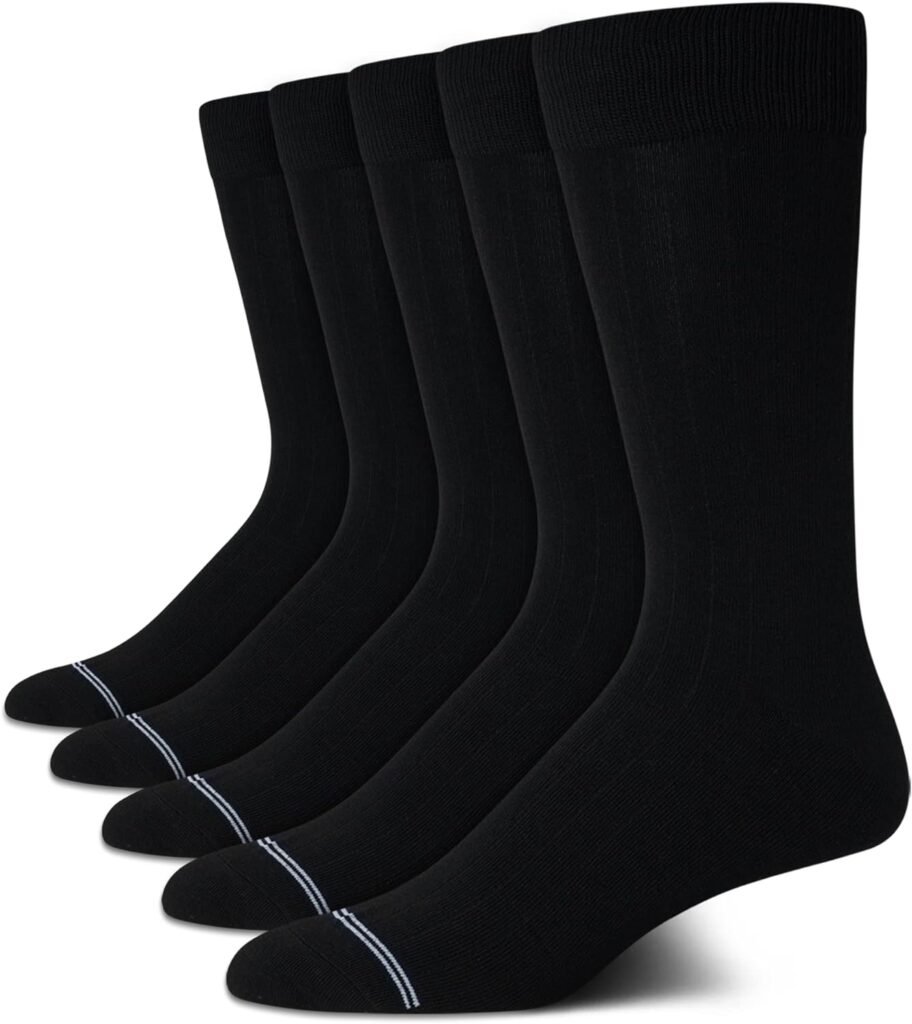 Nautica Mens Dress Socks - Lightweight Crew Socks (5 Pack)