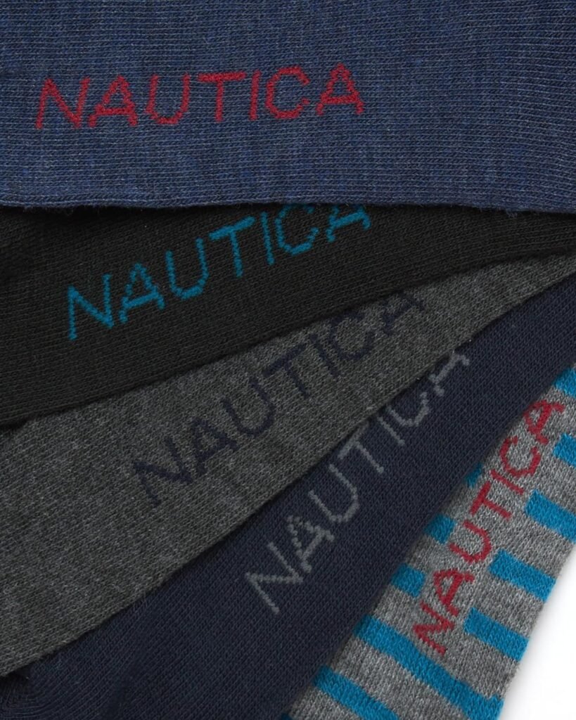 Nautica Mens Dress Socks - Lightweight Crew Socks (5 Pack)