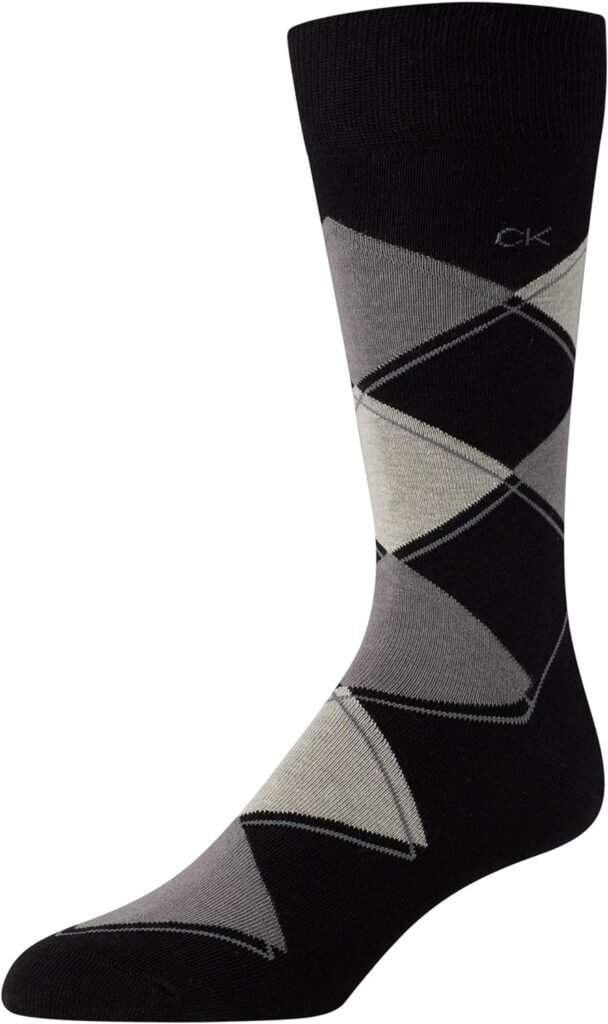 Calvin Klein Mens Dress Socks - Lightweight Cotton Blend Crew Socks (8 Pack)